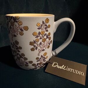 Dwell Studio Soft Touch Climbing Vines Floral Mug - Blue and Gold - Great gift!
